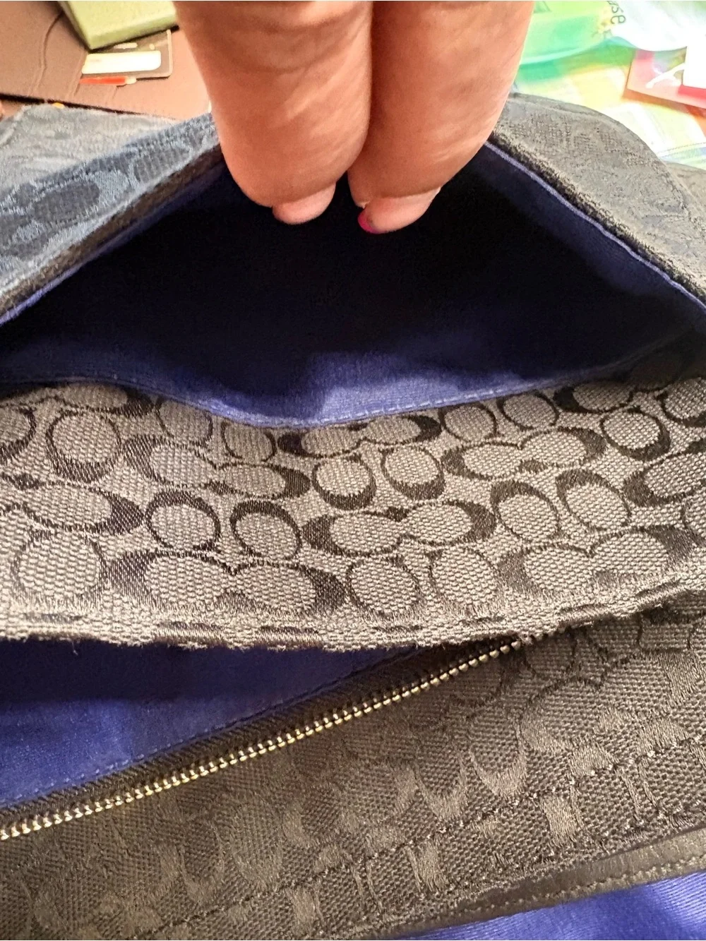 Coach Signature Jacquard Messenger Bag